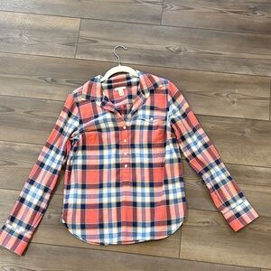 Plaid Button-Up Kids Shirt